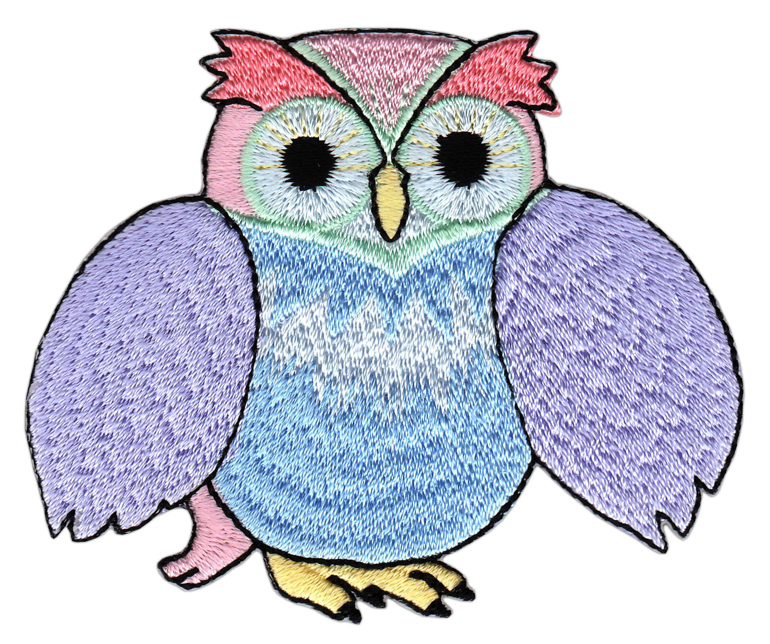 #bk81 Purple Owl Bird Children's Patch Iron-On Application Patch Size 7.6 x 6.3 cm