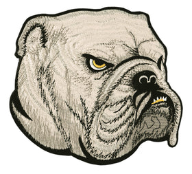 #Backpatch #54 Bulldog Dog Biker Back Patch Large 22 x 20 cm