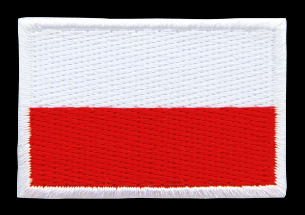 #bk13 Flagge klein Polen Aufnäher Bügelbild Applikation Aufbügler Patch Größe 4,5 x 3,0 cm